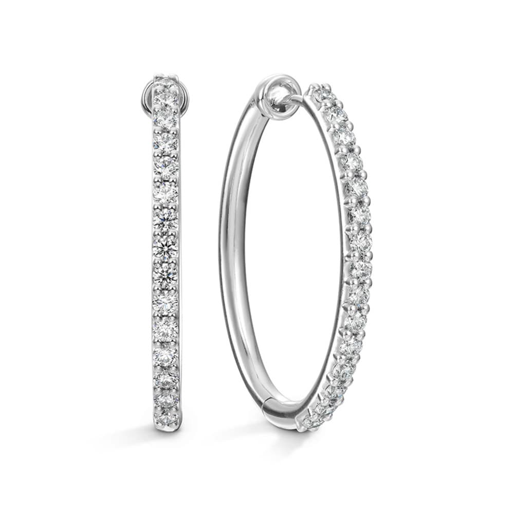 Diamond Earrings in White Gold Designed By FANCI Bespoke Fine Jewellery