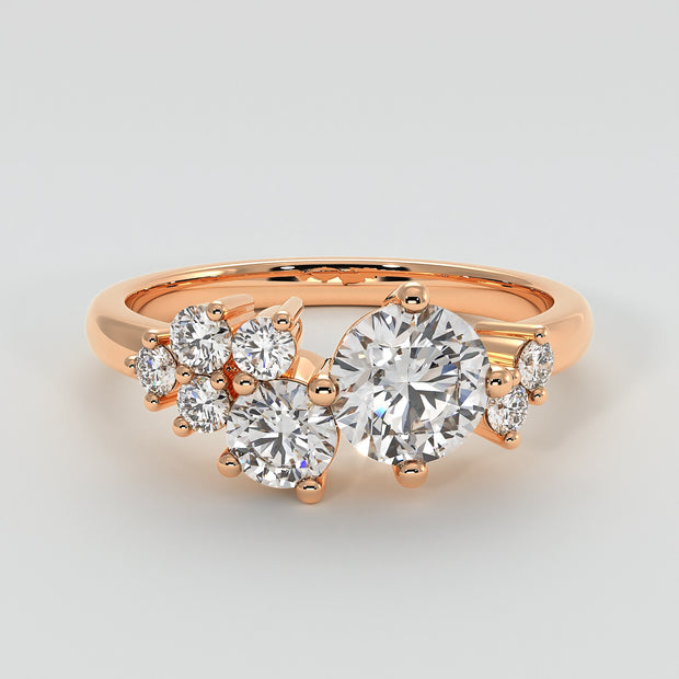 Scattered Diamond Engagement Ring - from £1995