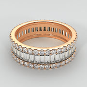 Rose Gold Eternity Ring With 2.4 Carat Of Diamonds Designed by FANCI Bespoke Fine Jewellery
