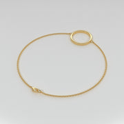 Circle Bracelet In Yellow Gold Designed by FANCI Bespoke Fine Jewellery