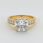 Cushion Cut Diamond Solitaire Engagement Ring - from £1795