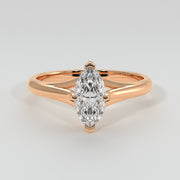 Marquise Diamond Solitaire Engagement Ring - from £1495