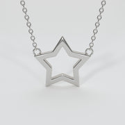 Star Necklace In White Gold Designed by FANCI Bespoke Fine Jewellery