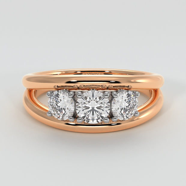 Trilogy Split Band Engagement Ring - from £1495