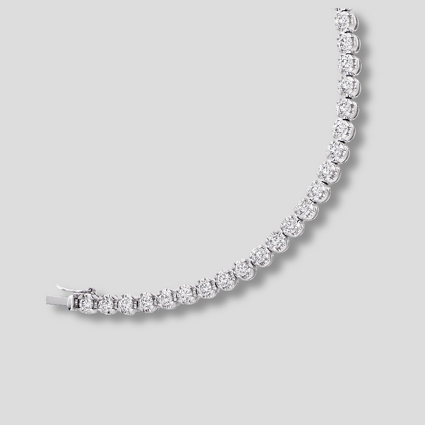 3.00ct Round Brilliant Cut Natural Diamond Tennis Bracelet Available From FANCI Fine Jewellery, Southampton, UK.
