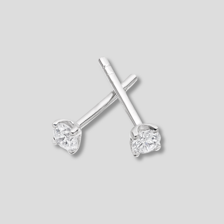 0.50ct Claw Set Diamond Stud Earrings In White Gold By FANCI Fine Jewellery, Southampton, UK.