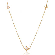 9ct Yellow Gold Mother Of Pearl Cross Necklace by FANCI Fine Jewellery, Southampton, UK.