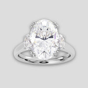 The Oval Three Stone Lab Grown Diamond Ring