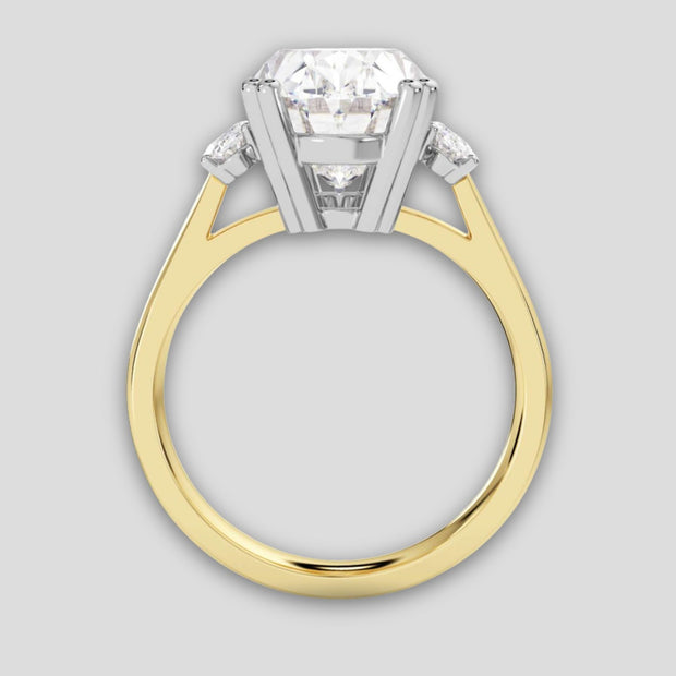 The Oval Three Stone Lab Grown Diamond Ring
