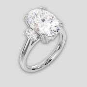 The Oval Three Stone Lab Grown Diamond Ring