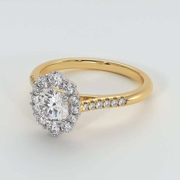 Oval Halo Engagement Ring - from £1995