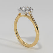 Oval Halo Engagement Ring - from £1995