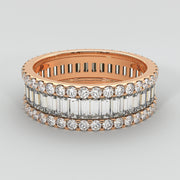 Rose Gold Eternity Ring With 2.4 Carat Of Diamonds Designed by FANCI Bespoke Fine Jewellery