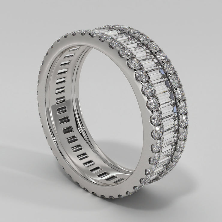 White Gold Eternity Ring With 2.4 Carat Of Diamonds Designed by FANCI Bespoke Fine Jewellery