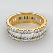 Yellow Gold Eternity Ring With 2.4 Carat Of Diamonds Designed by FANCI Bespoke Fine Jewellery