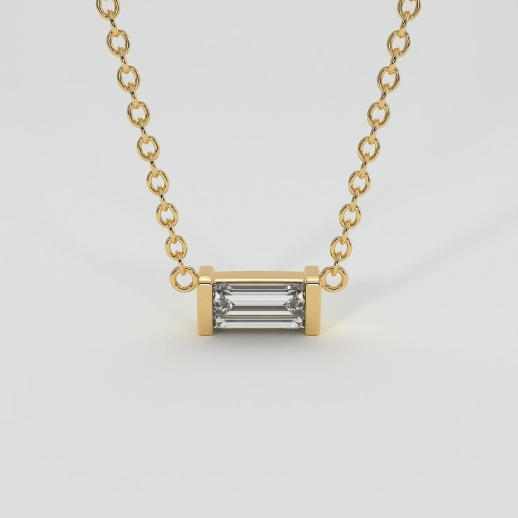 Baguette Diamond Necklace