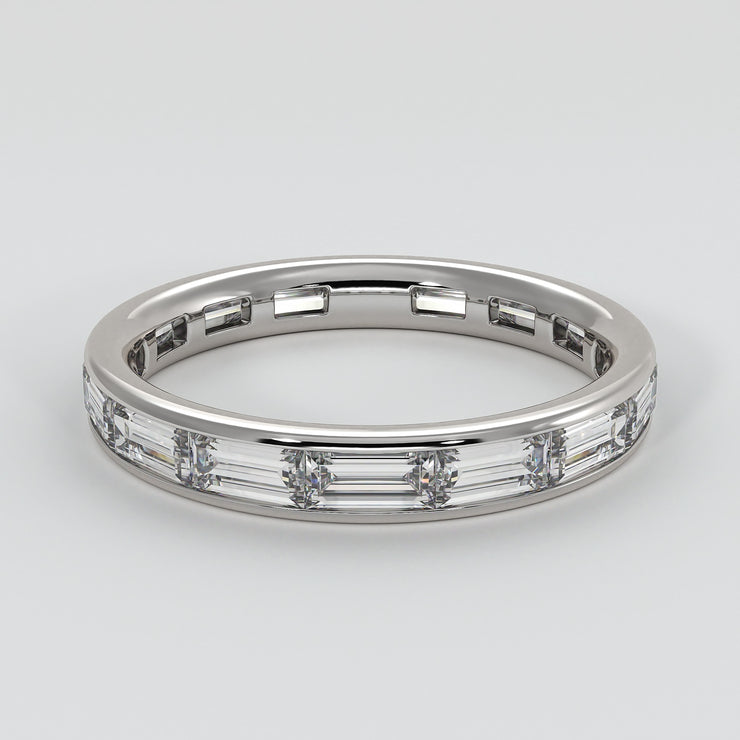 White Gold Baguette Diamond Ring Designed by FANCI Bespoke Fine Jewellery
