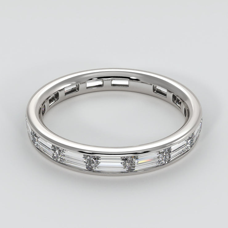 White Gold Baguette Diamond Ring Designed by FANCI Bespoke Fine Jewellery