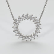 Catherine Wheel Diamond Necklace