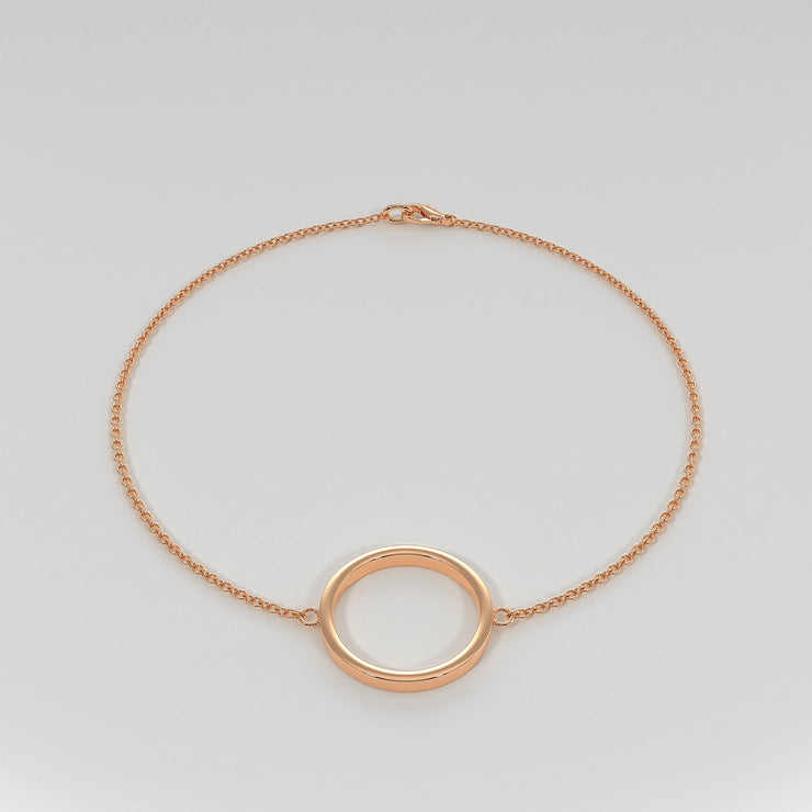 Circle Bracelet In Rose Gold Designed by FANCI Bespoke Fine Jewellery