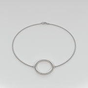 Circle Bracelet In White Gold Designed by FANCI Bespoke Fine Jewellery