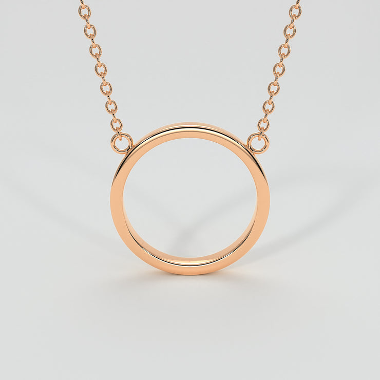 Circle Necklace In Rose Gold Designed by FANCI Bespoke Fine Jewellery