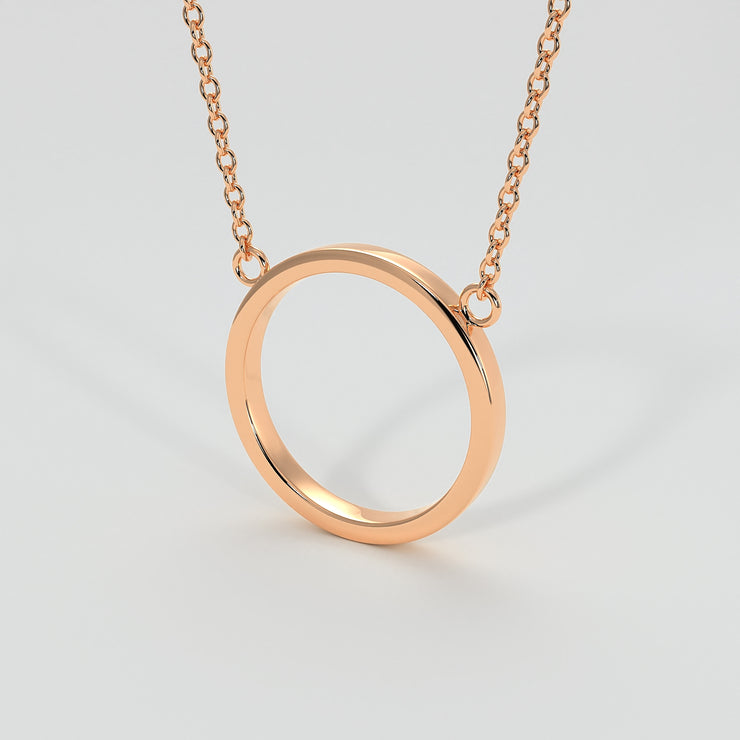 Circle Necklace In Rose Gold Designed by FANCI Bespoke Fine Jewellery