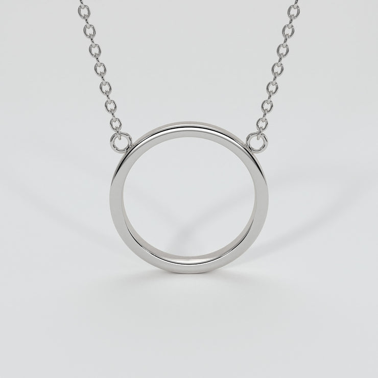 Circle Necklace In White Gold Designed by FANCI Bespoke Fine Jewellery