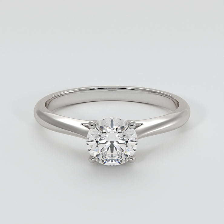 Classic Solitaire Diamond Engagement Ring In White Gold Designed by FANCI Bespoke Fine Jewellery