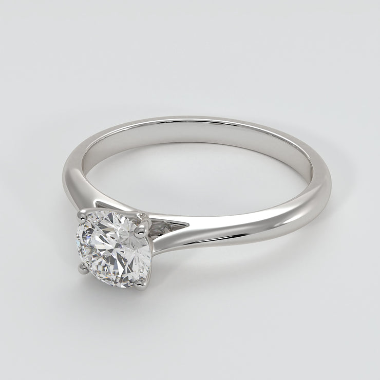 Classic Solitaire Diamond Engagement Ring In White Gold Designed by FANCI Bespoke Fine Jewellery