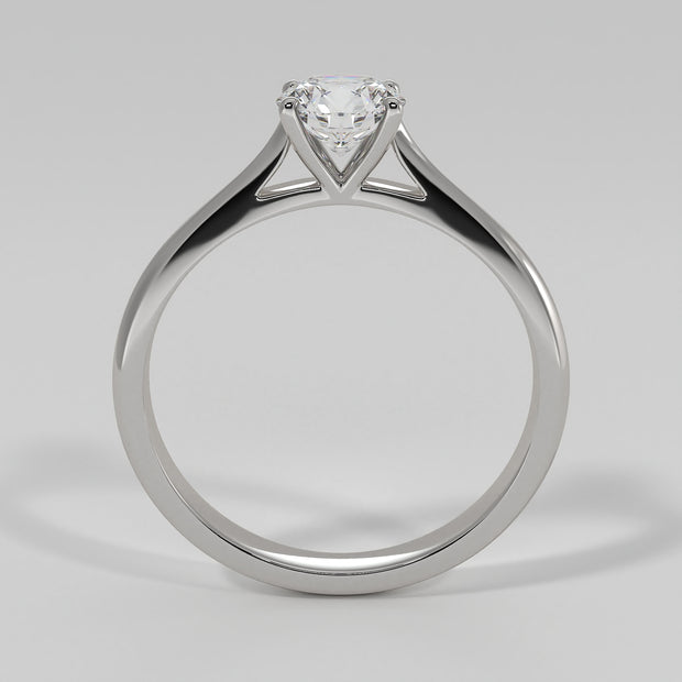 Classic Solitaire Diamond Engagement Ring In White Gold Designed by FANCI Bespoke Fine Jewellery