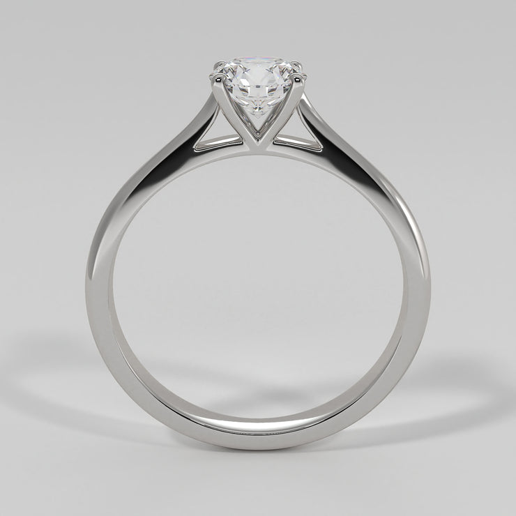 Classic Solitaire Diamond Engagement Ring In White Gold Designed by FANCI Bespoke Fine Jewellery