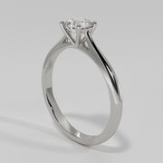 Classic Solitaire Diamond Engagement Ring In White Gold Designed by FANCI Bespoke Fine Jewellery