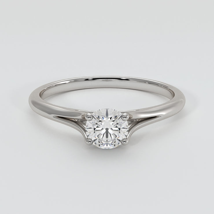 Classic Solitaire Four Claw Diamond Engagement Ring In White Gold Designed by FANCI Bespoke Fine Jewellery