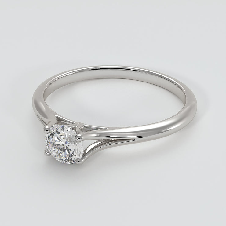 Classic Solitaire Four Claw Diamond Engagement Ring In White Gold Designed by FANCI Bespoke Fine Jewellery