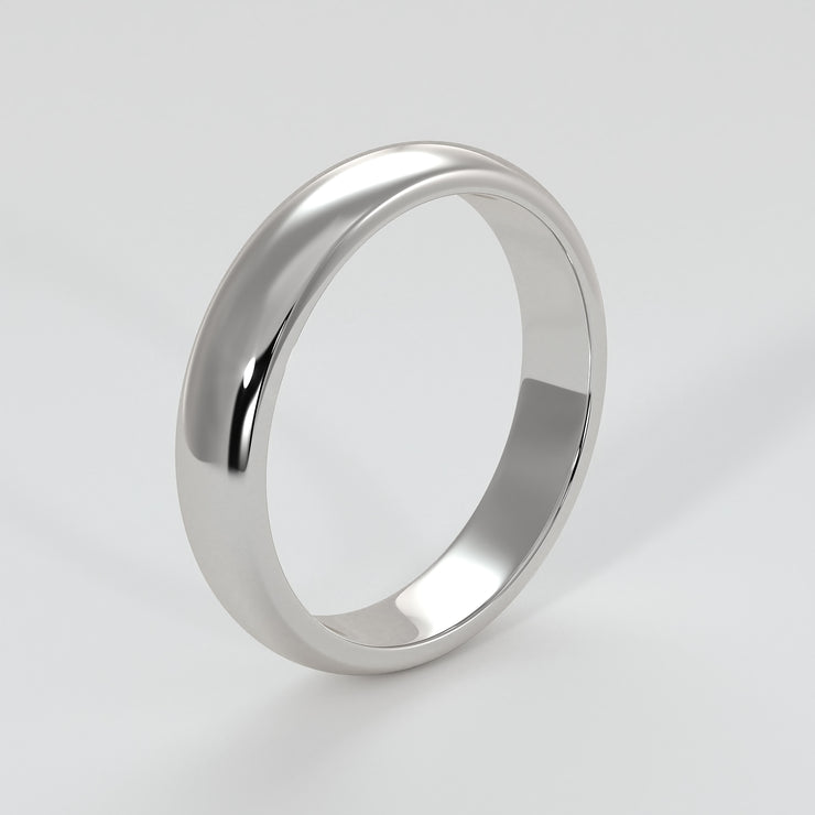 D Shape Medium Width Wedding Band