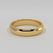 D Shape Medium Width Wedding Band In Yellow Gold Designed by FANCI Bespoke Fine Jewellery