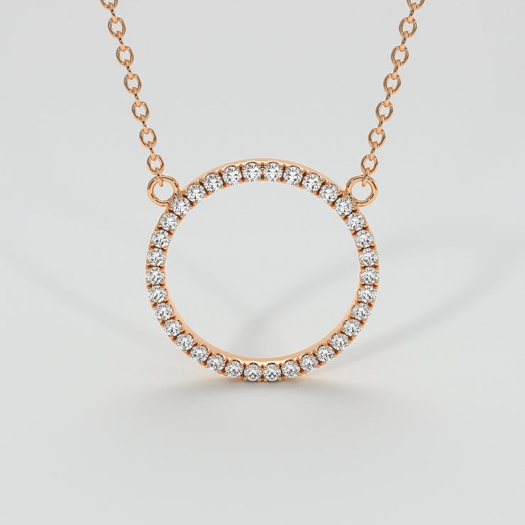 Diamond Circle Necklace