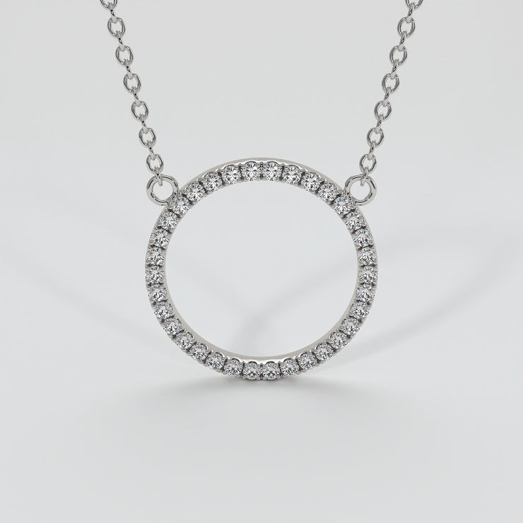 Diamond Circle Necklace