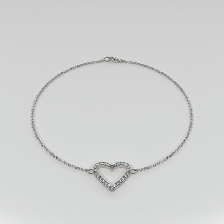 Tiffany diamond heart bracelet deals