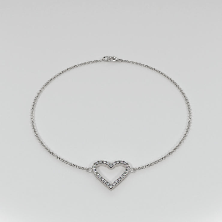 Diamond Heart Bracelet