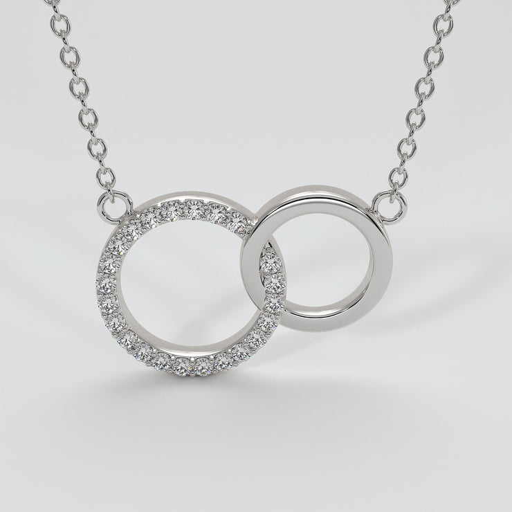 Buy Silver Tone Interlocking Circle Pendant Necklace from Next Australia