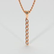 Diamond Petal Necklace In Rose Gold Designed by FANCI Bespoke Fine Jewellery