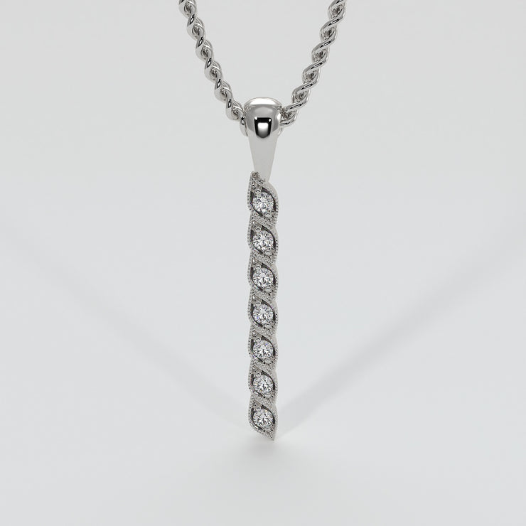 Diamond Petal Necklace In White Gold Designed by FANCI Bespoke Fine Jewellery