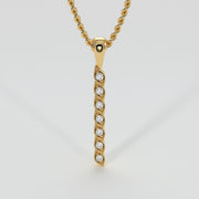 Diamond Petal Necklace In Yellow Gold Designed by FANCI Bespoke Fine Jewellery