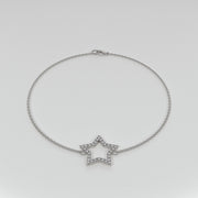 Diamond Star Bracelet In White Gold Designed by FANCI Bespoke Fine Jewellery
