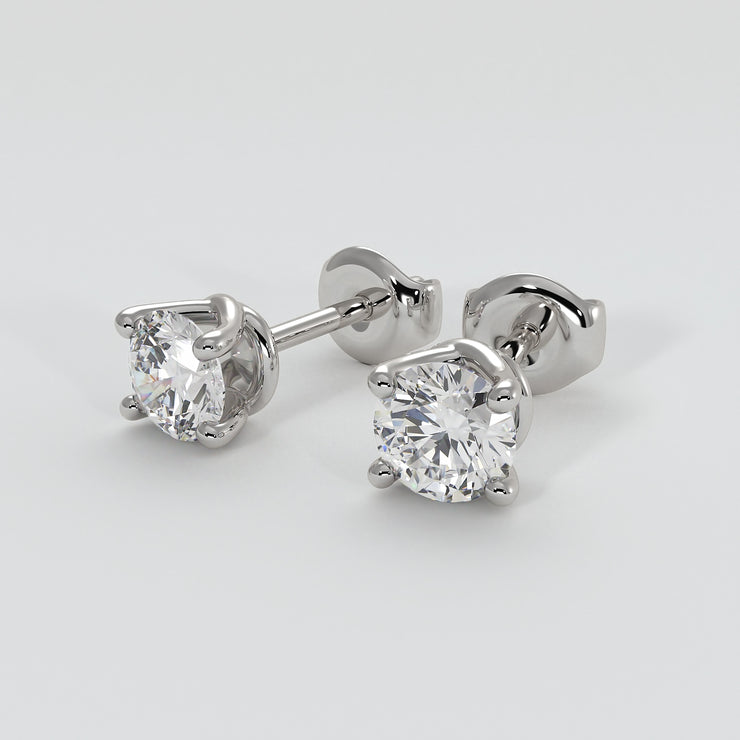 Diamond Stud Earrings In White Gold Designed by FANCI Bespoke Fine Jewellery