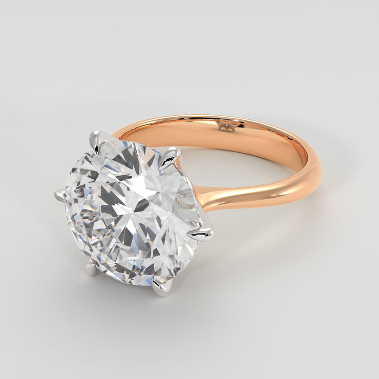 Fire Diamond Engagement Ring In Rose Gold Designed by FANCI Bespoke Fine Jewellery