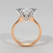 Fire Diamond Engagement Ring In Rose Gold Designed by FANCI Bespoke Fine Jewellery