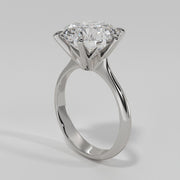 Fire Diamond Engagement Ring In White Gold Designed by FANCI Bespoke Fine Jewellery